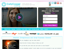 Tablet Screenshot of carlycoopercoaching.com